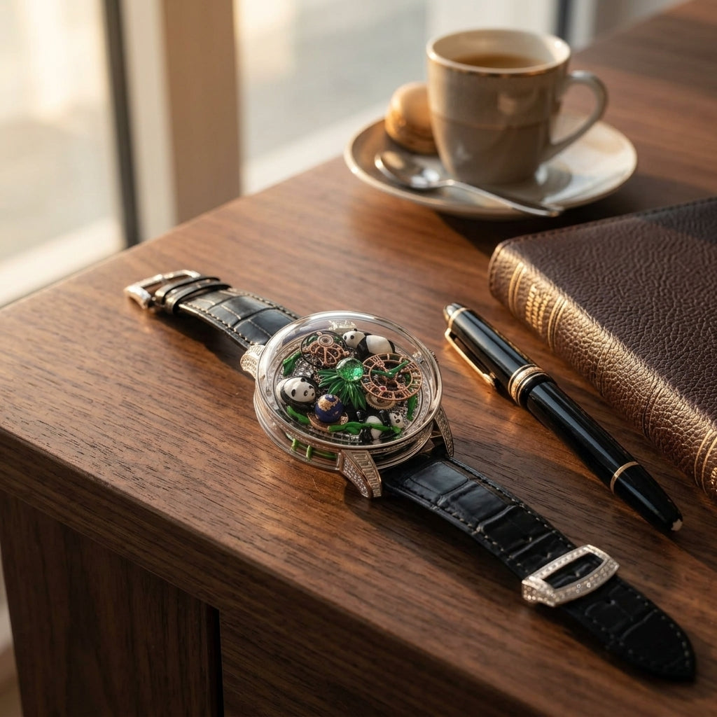 Jacob Luxury Panda Dial Super quality — on-wrist detail