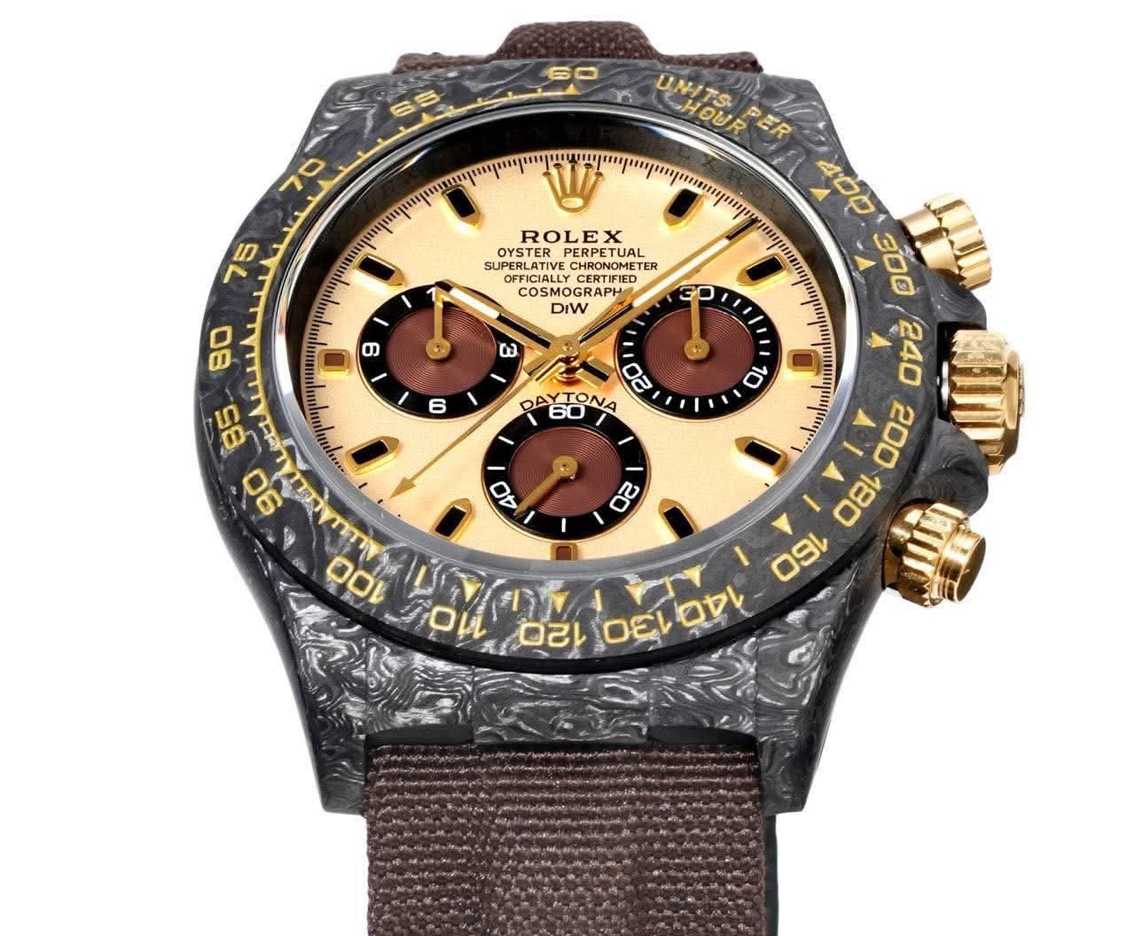 Brown carbon fiber watch ultra quality