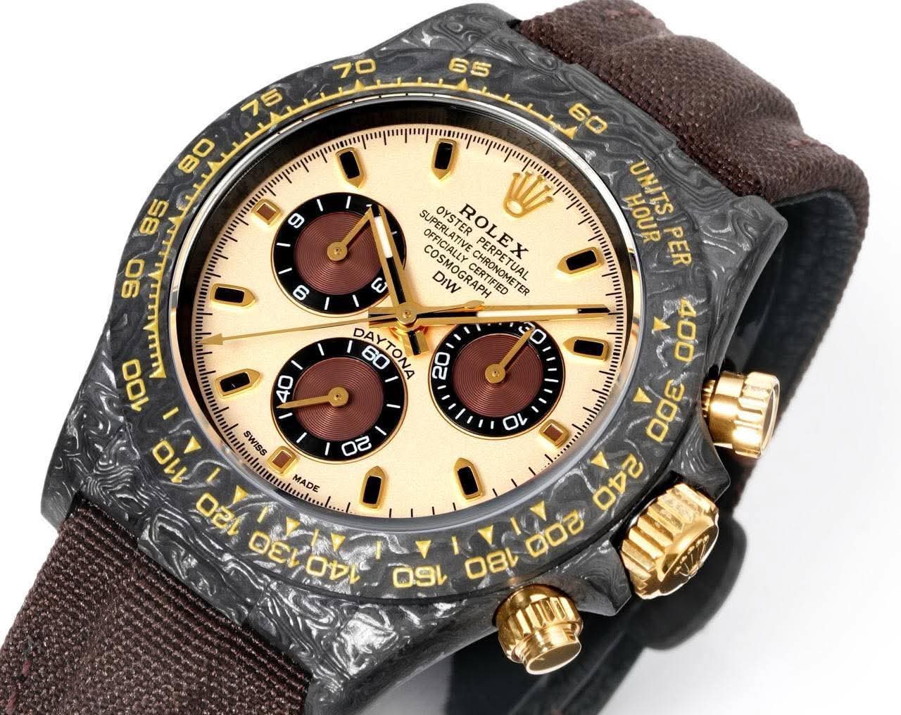 Brown carbon fiber watch ultra quality
