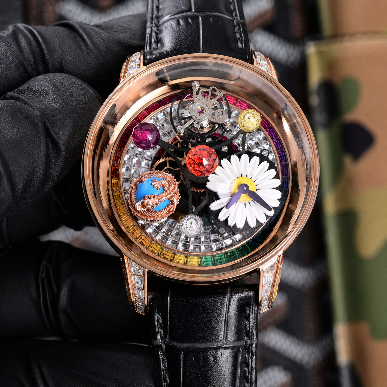 Jacob Daisy Dragon Tourbillon Super Quality