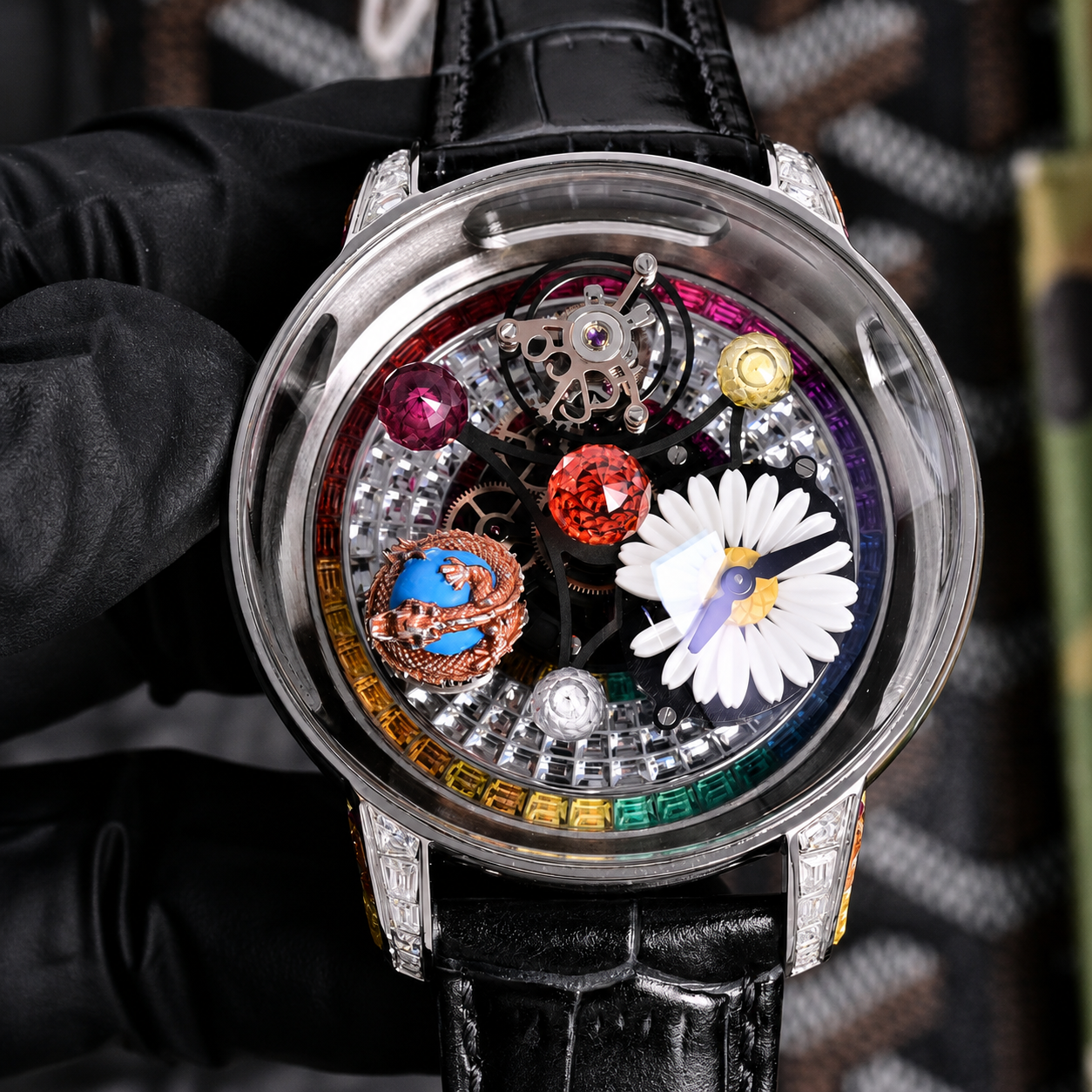 Jacob Daisy Dragon Tourbillon Super Quality