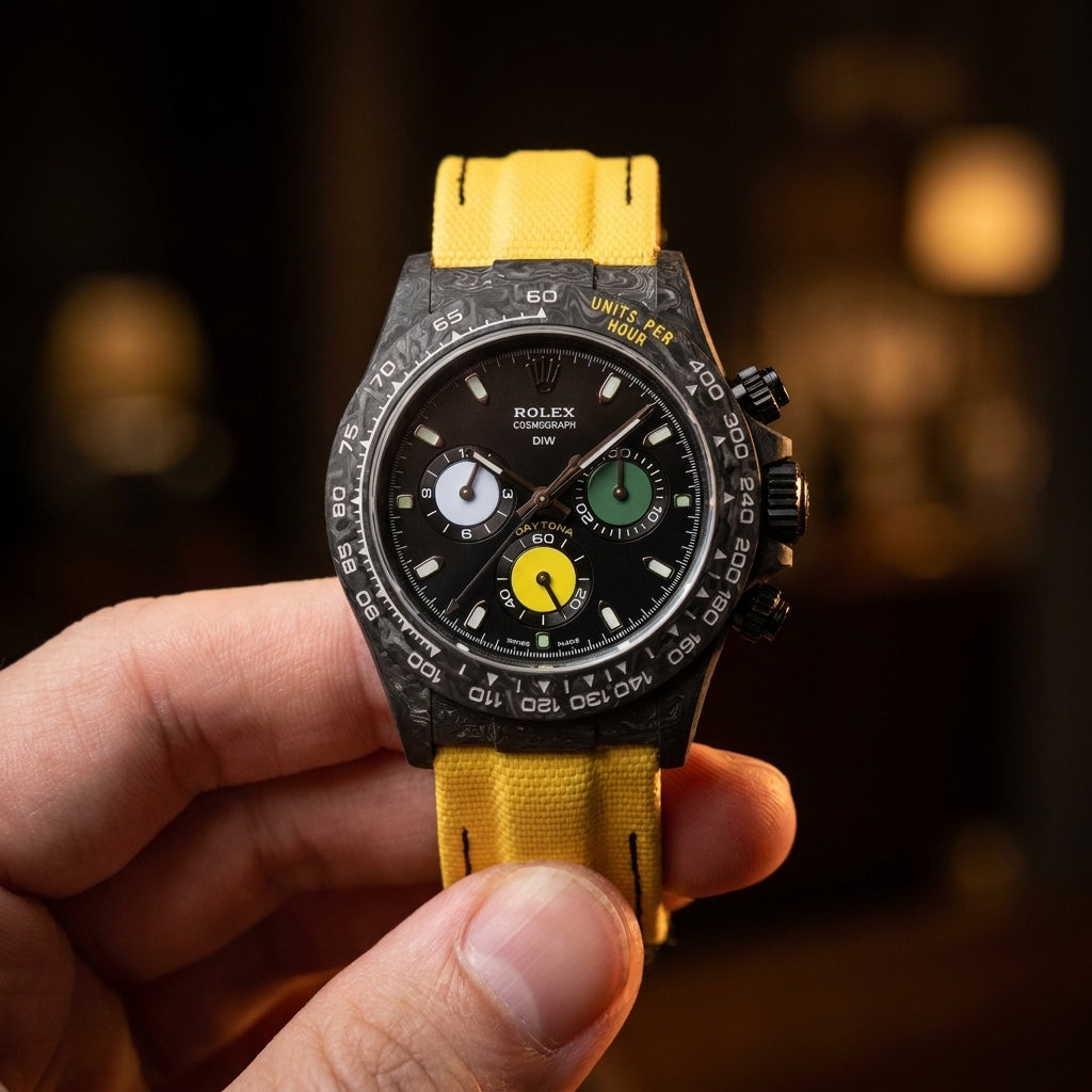 Carbon fiber Ultra Quality Watch — dial close-up