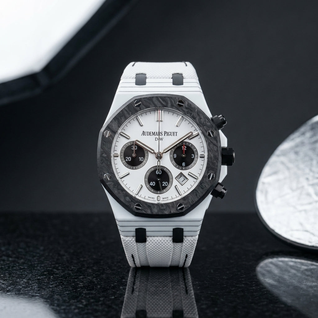 Alternate studio angle of the White Ceramic Sports