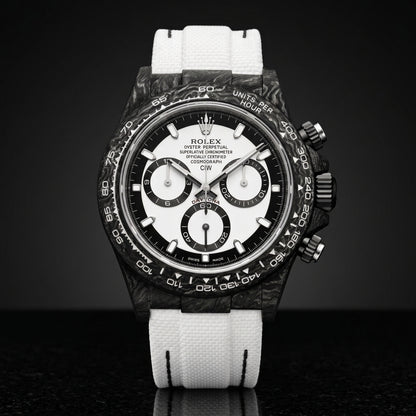Alternate studio angle of the Forged Carbon Automatic