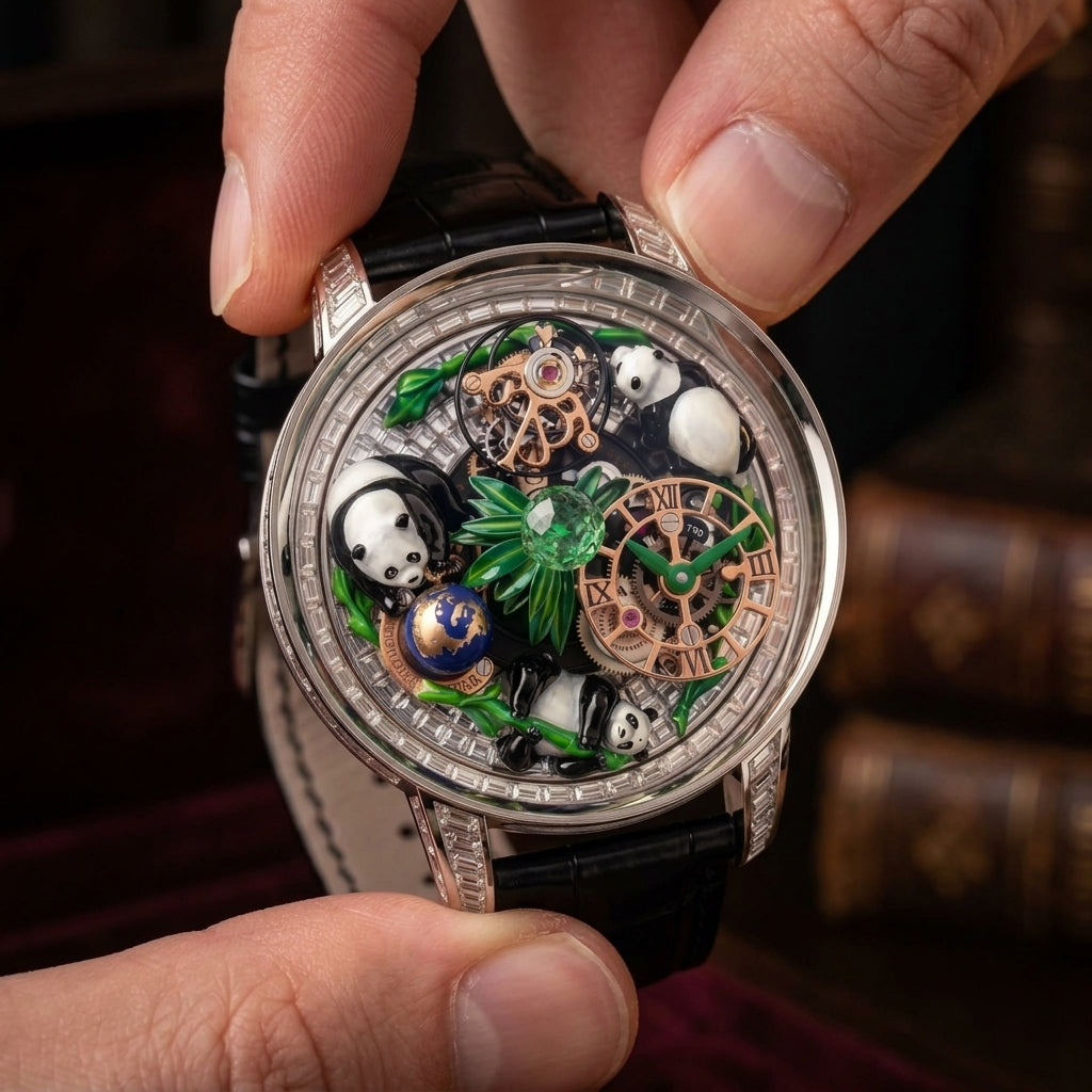 Jacob Luxury Panda Dial Super quality — dial close-up