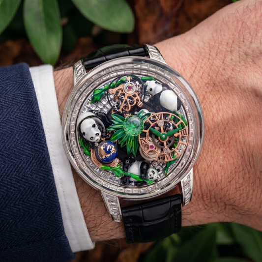 Luxury Panda Dial Automatic Watch