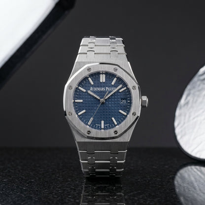Studio photograph of the Royal Oak on black granite
