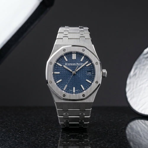 Studio photograph of the Royal Oak on black granite