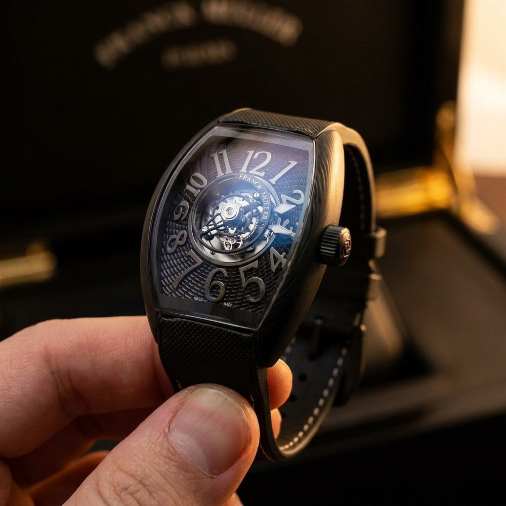 Tourbilion watch ultra quality — dial close-up